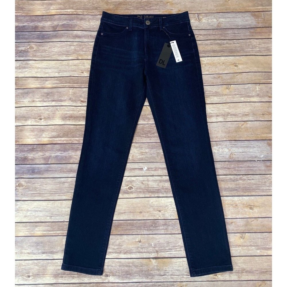 DL 1961 Women’s Nina High Rise Skinny Jeans In Pierre Natural Indigo Dye 28
